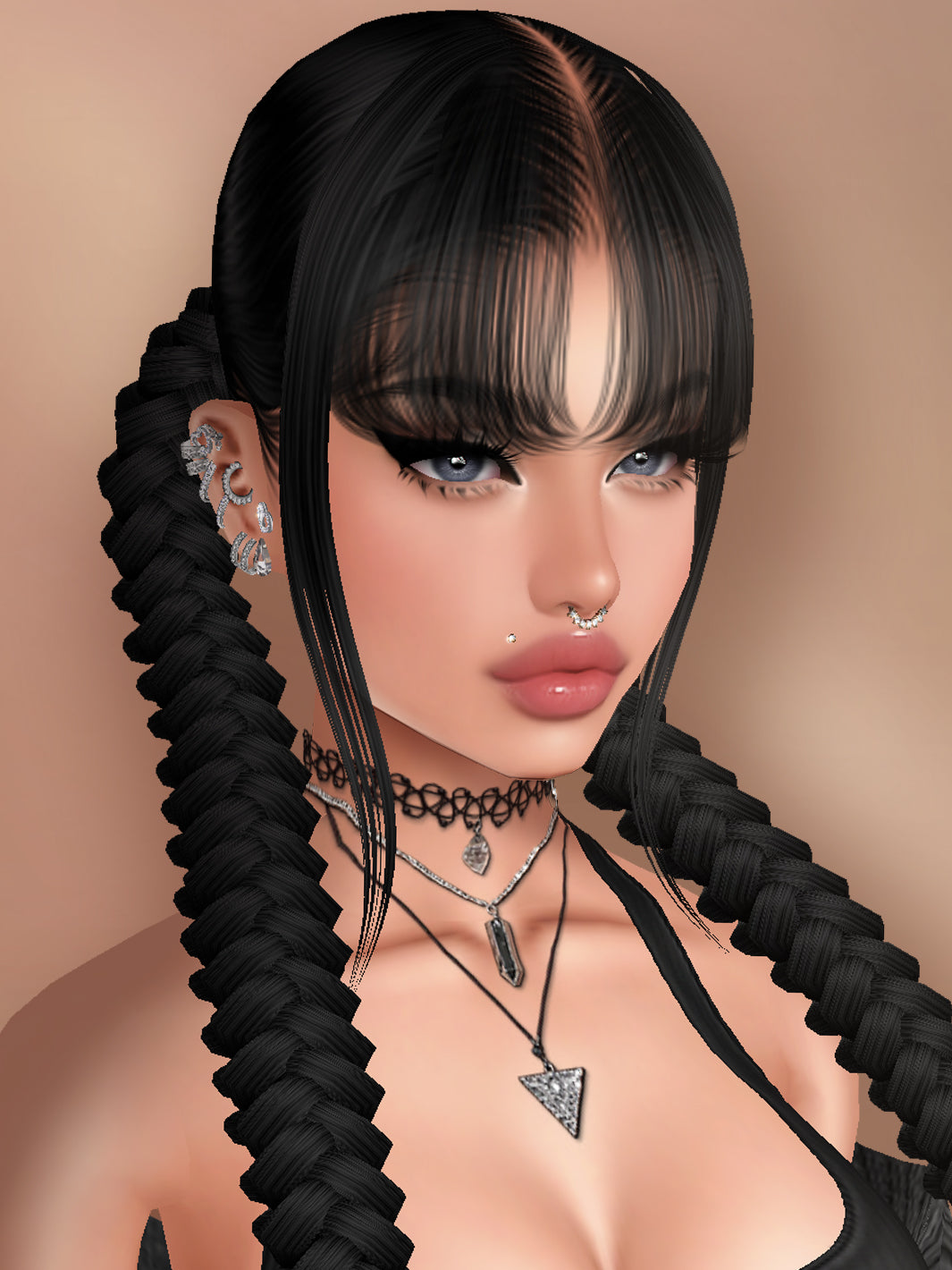 Hair Add-On 003 (For Bangs)